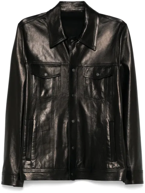 Salvatore Santoro leather shirt jacket