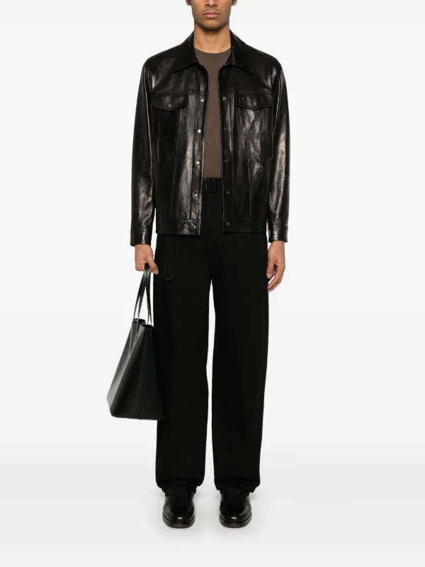 Salvatore Santoro Jaqueta De Couro | Preto | FARFETCH BR