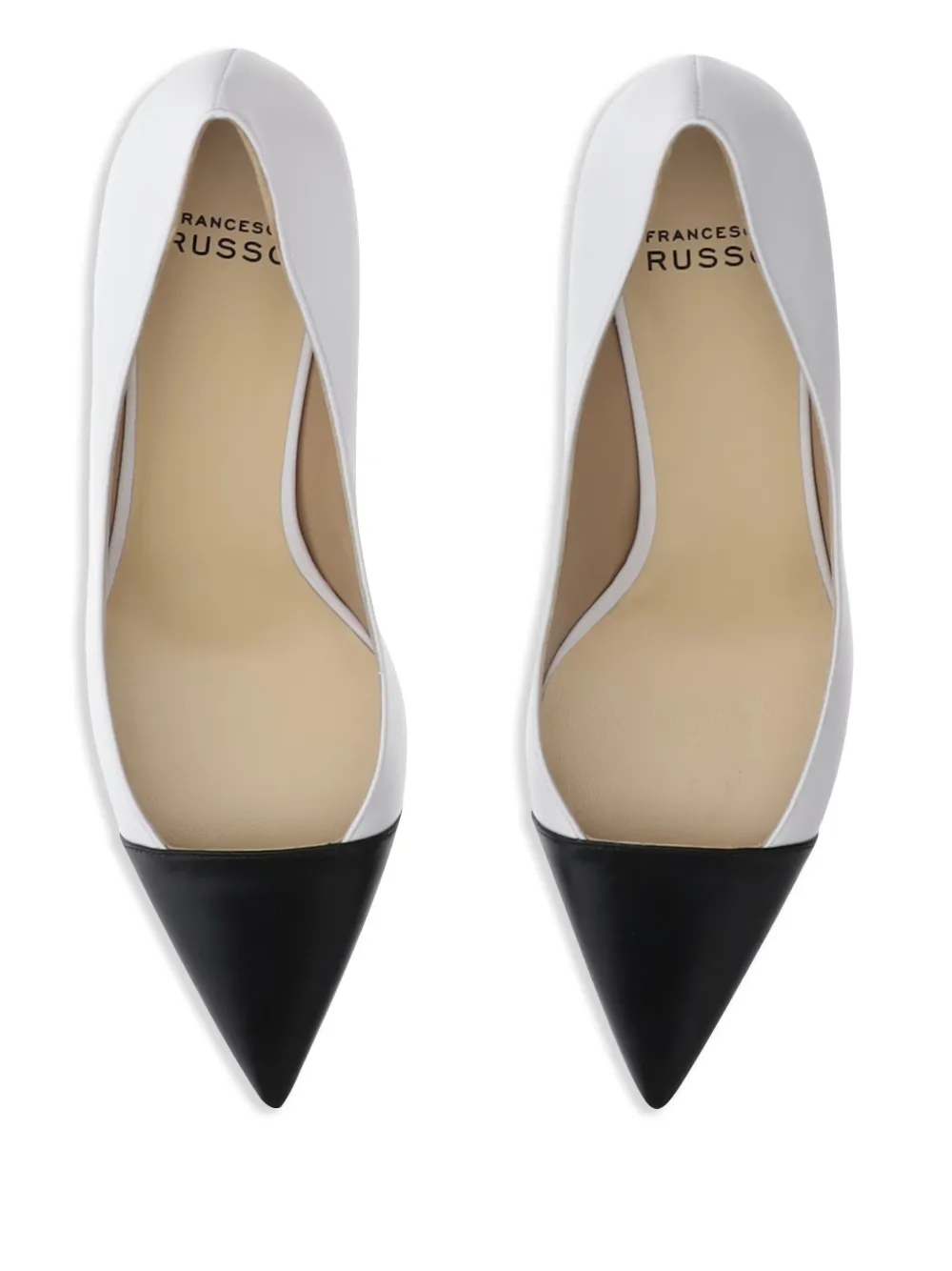 Francesco Russo Leren pumps Wit