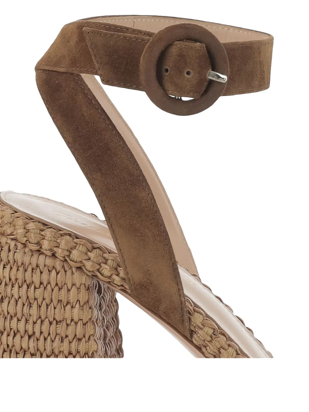 Gianvito Rossi 90mm Suede Sandals In Brown