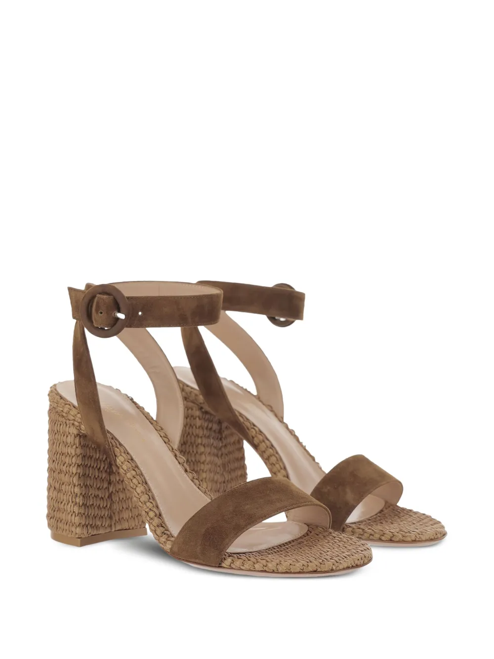 Gianvito Rossi 90mm suede sandals - Bruin