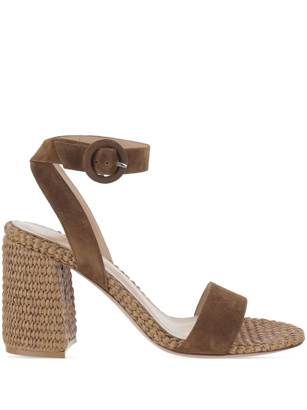 Gianvito Rossi 90mm suede sandals Brown