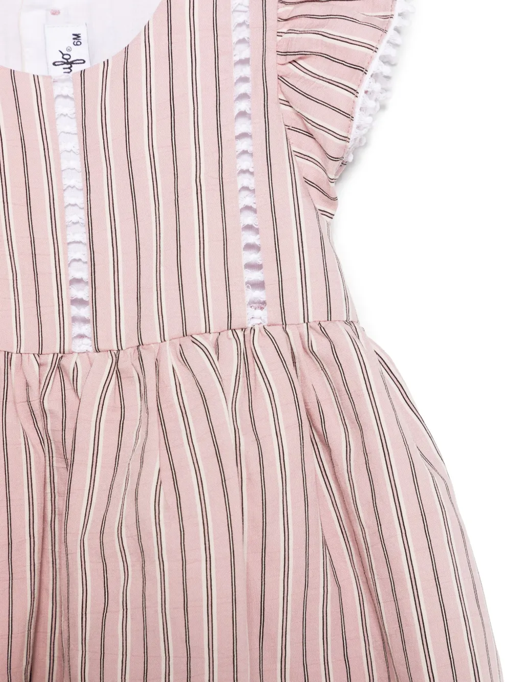 Il Gufo Gestreepte jurk Roze