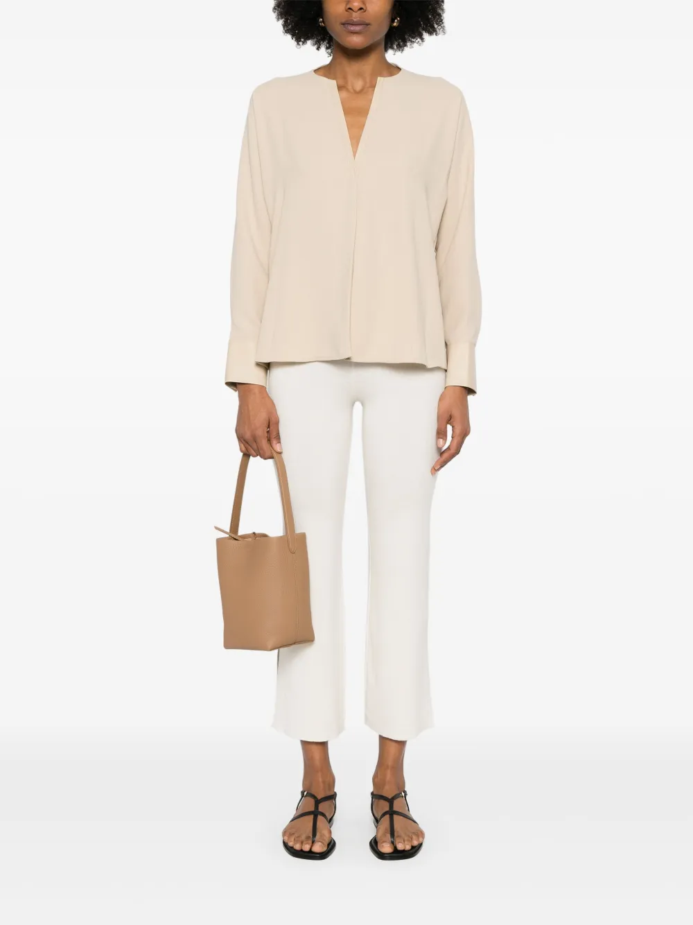 Philo-Sofie slit-detailed trousers - Beige