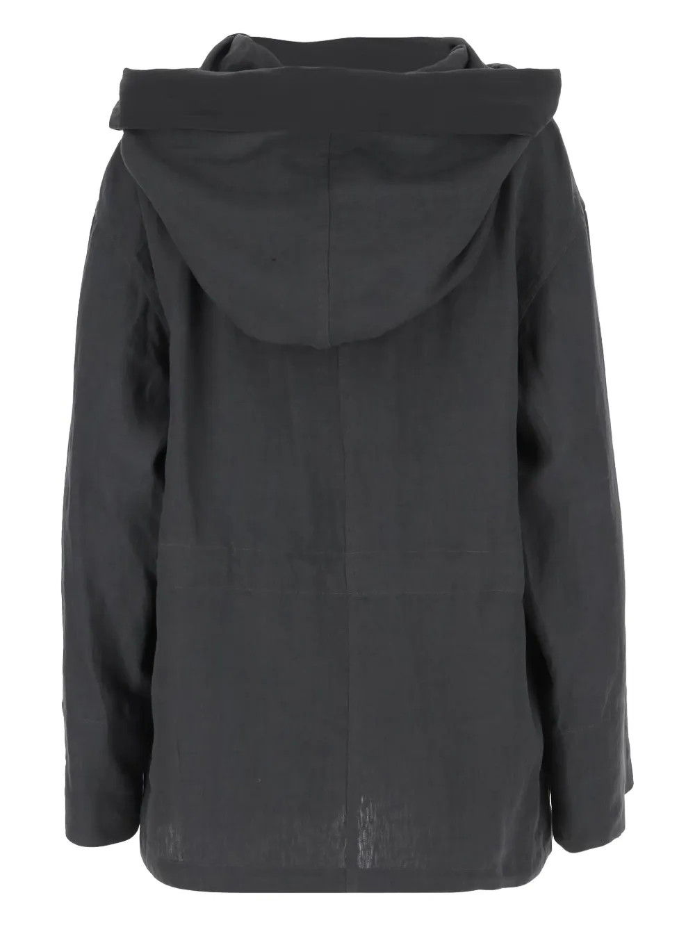 Giorgio Armani linen hooded jacket - Grijs