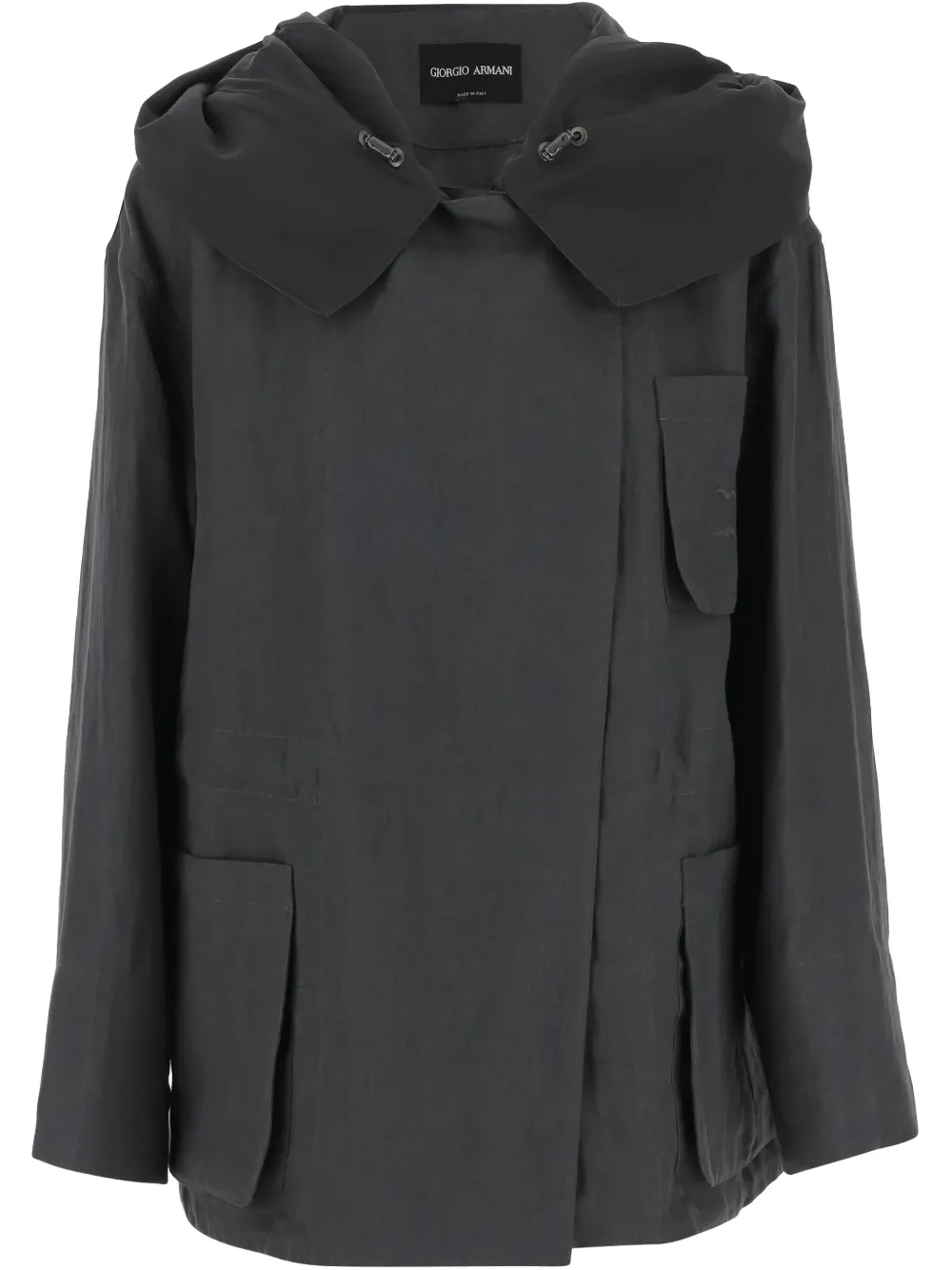 Giorgio Armani chamarra con capucha | gris | Image 1