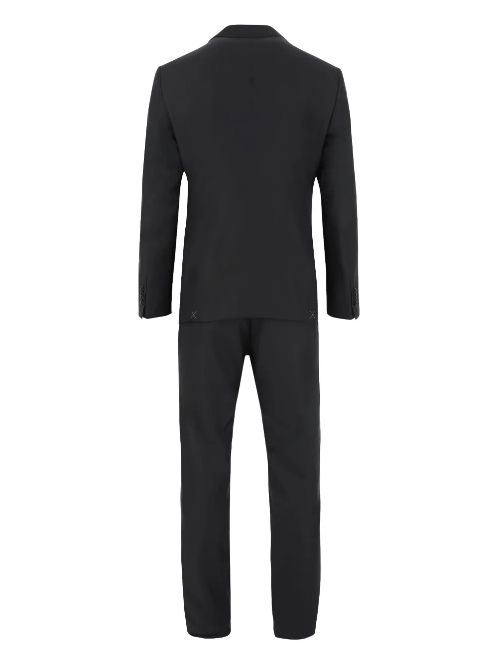 Giorgio Armani single-breasted suit - Zwart