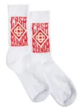 Casablanca stretch-cotton socks - White