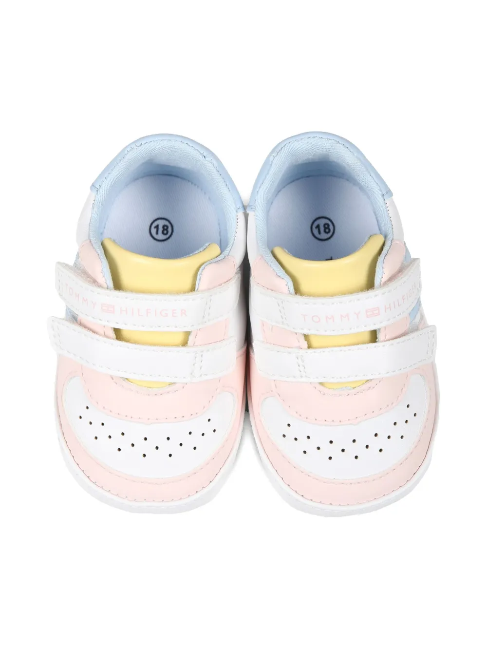 Tommy Hilfiger Junior touch-strap sneakers White