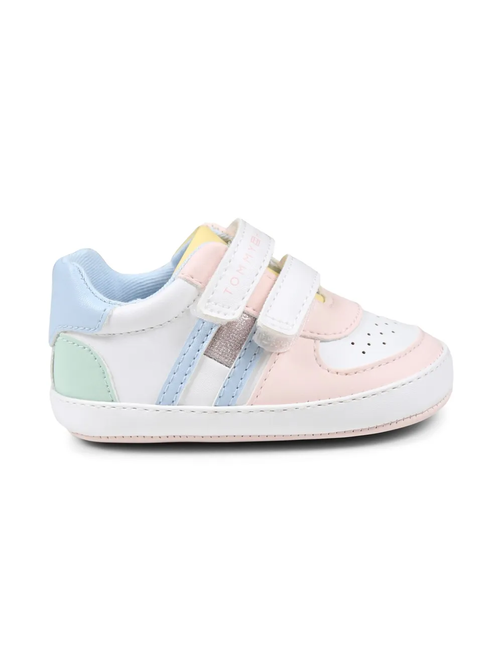 Tommy Hilfiger Junior touch-strap sneakers - Wit