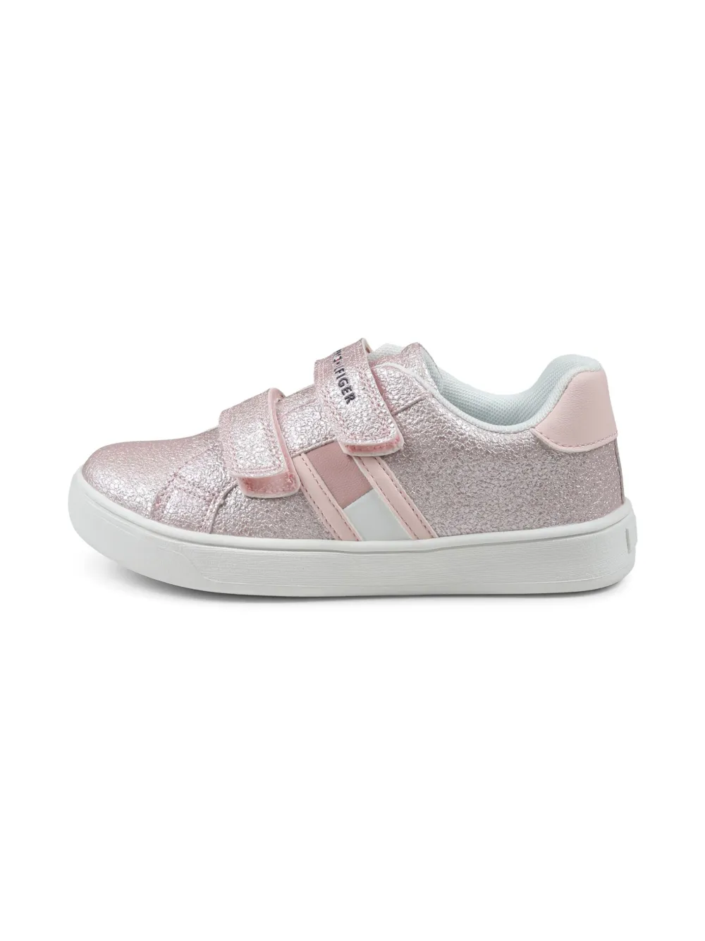 Tommy Hilfiger Junior metallic-effect sneakers Pink