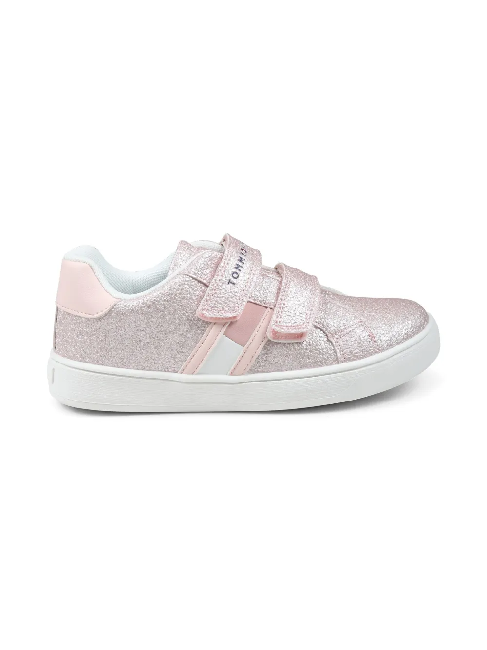 Tommy Hilfiger Junior metallic-effect sneakers - Roze