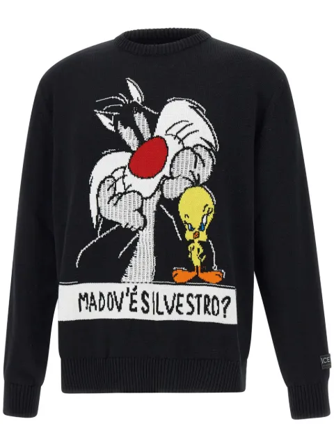 Iceberg cartoon-jacquard sweater