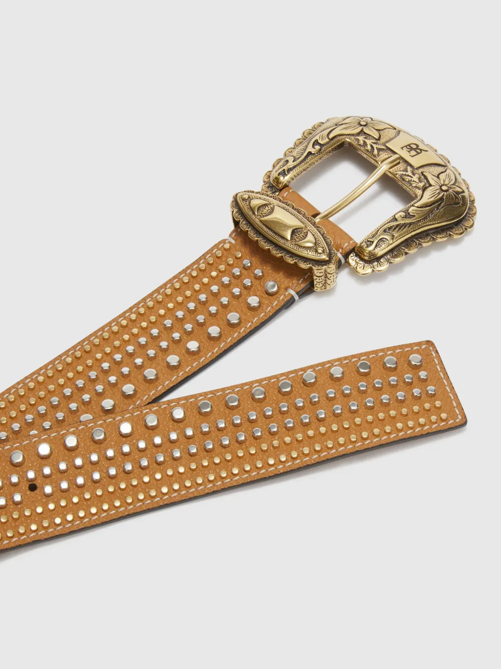 Ermanno Scervino Riem met studs Bruin