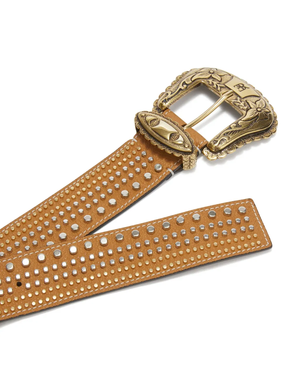 Ermanno Scervino studded leather belt - Bruin