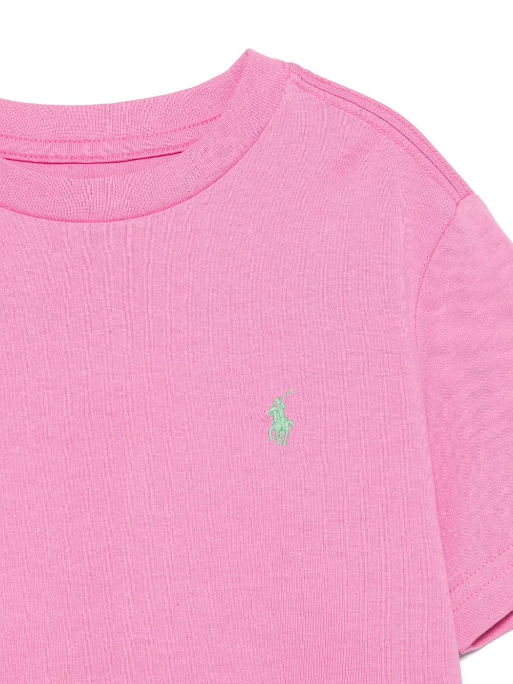 POLO RALPH LAUREN KIDS T-shirt met geborduurd logo Roze