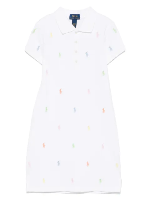 POLO RALPH LAUREN KIDS logo-embroidered polo dress 