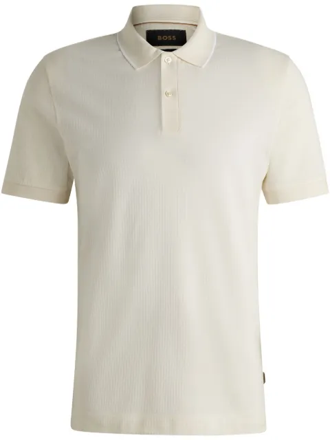 BOSS Camisa polo com tag de logo