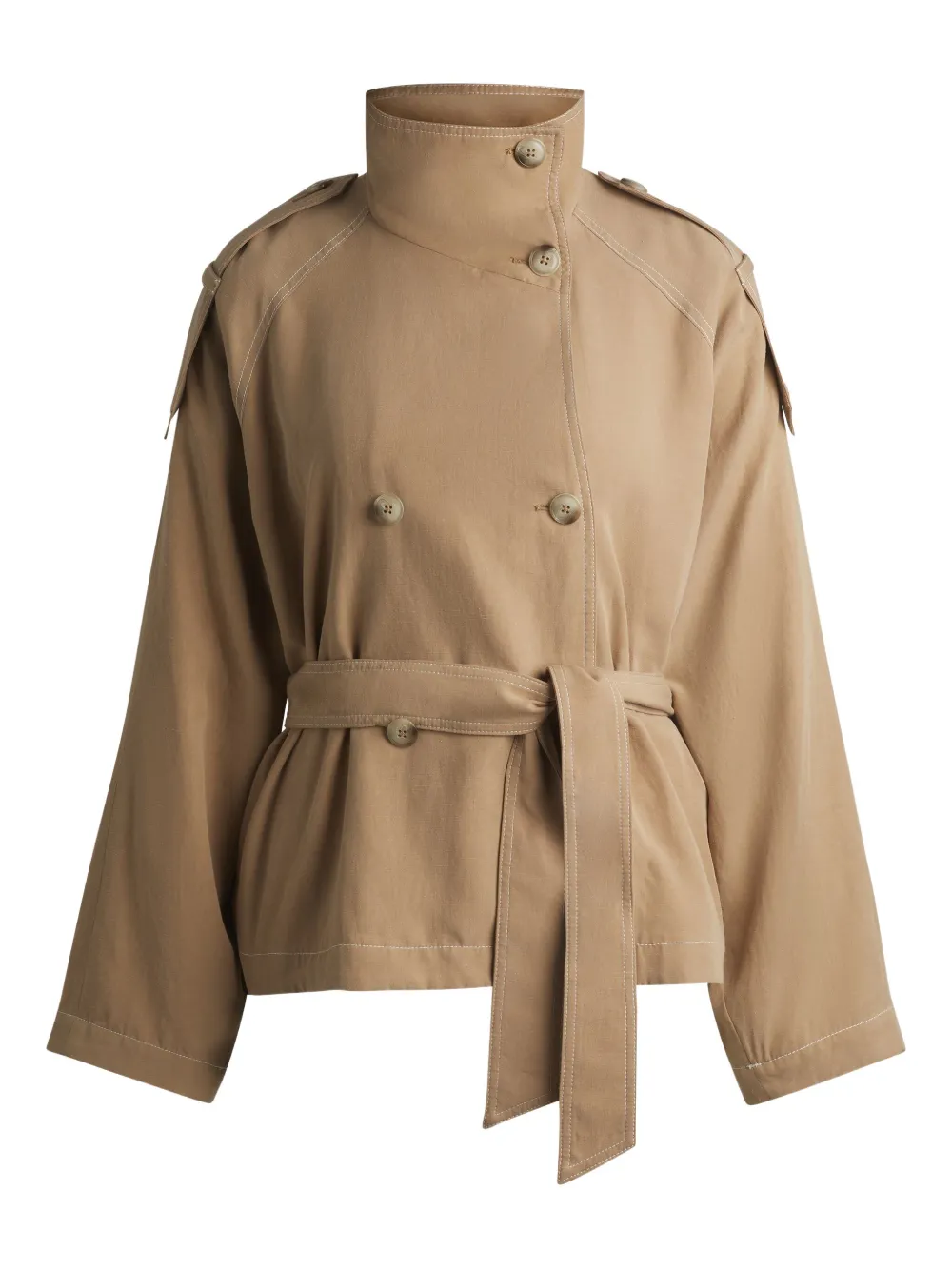 HUGO belted double-breasted jacket | Neutrals | Image 1
