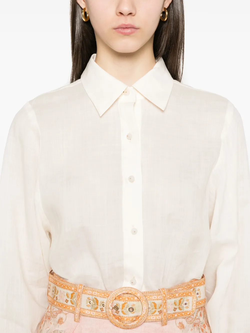ZIMMERMANN Crush blouse Beige