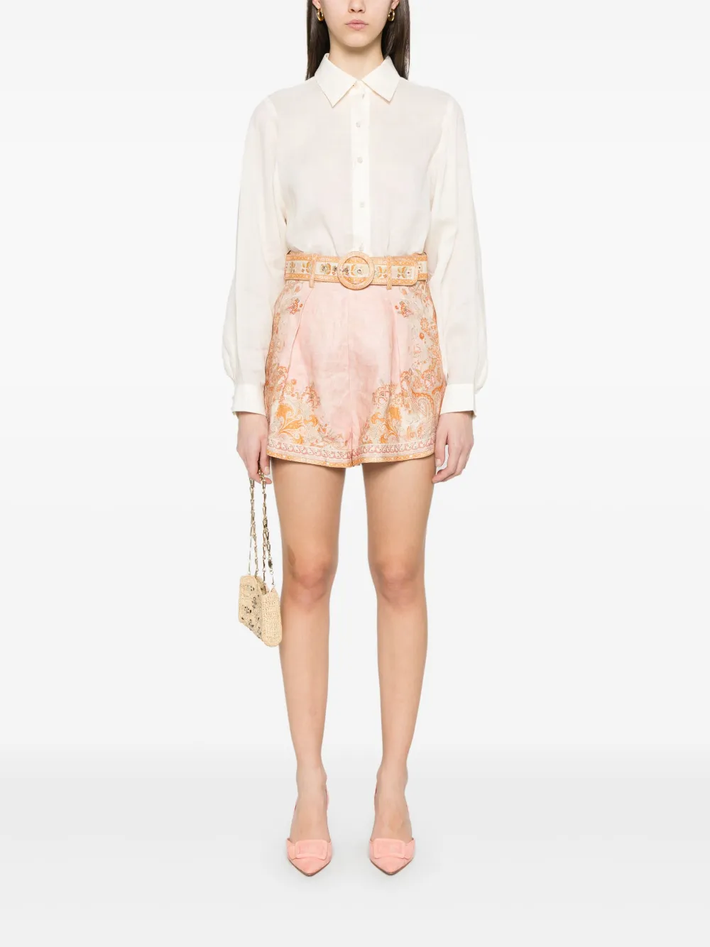 ZIMMERMANN Crush blouse - Beige