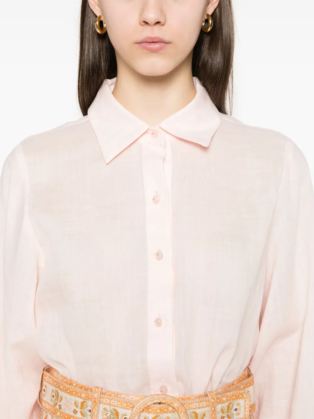 ZIMMERMANN Crush blouse Roze