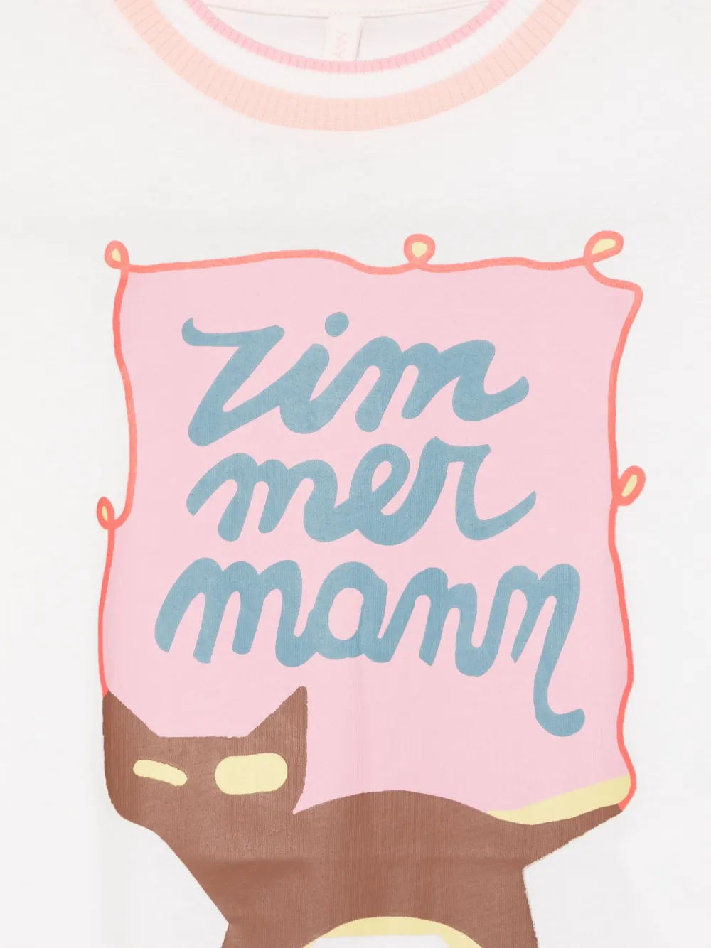 ZIMMERMANN Kids Wylie T-shirt Wit
