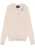 Simone Rocha fine-knit cardigan - Pink