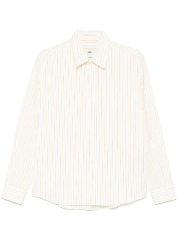 AMI Paris ストライプ シャツ | ニュートラル | FARFETCH JP