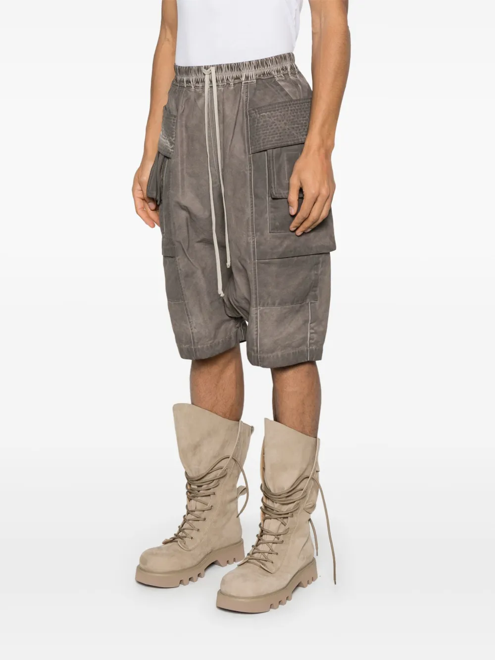 Rick Owens DRKSHDW Shorts met vervaagd effect Bruin