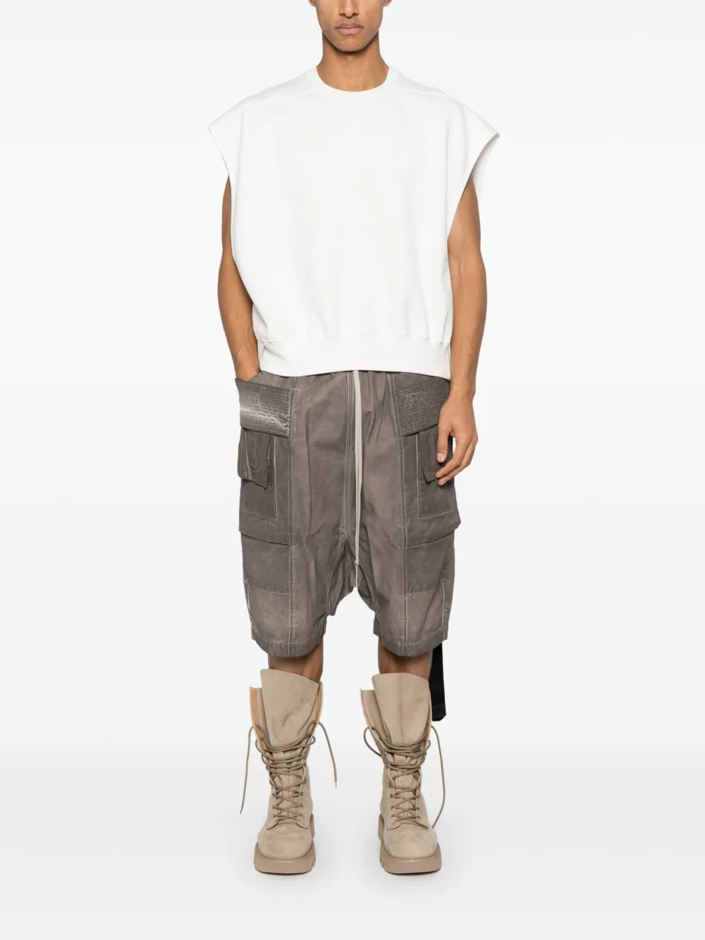 Rick Owens DRKSHDW Shorts met vervaagd effect - Bruin