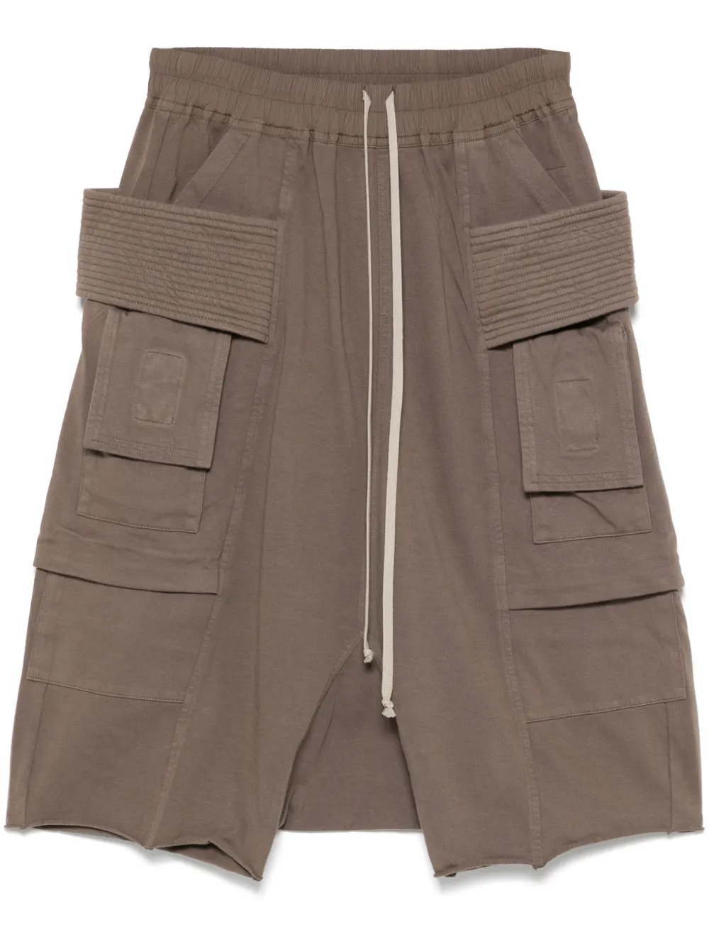 Rick Owens DRKSHDW drop-crotch shorts | Brown | Image 1