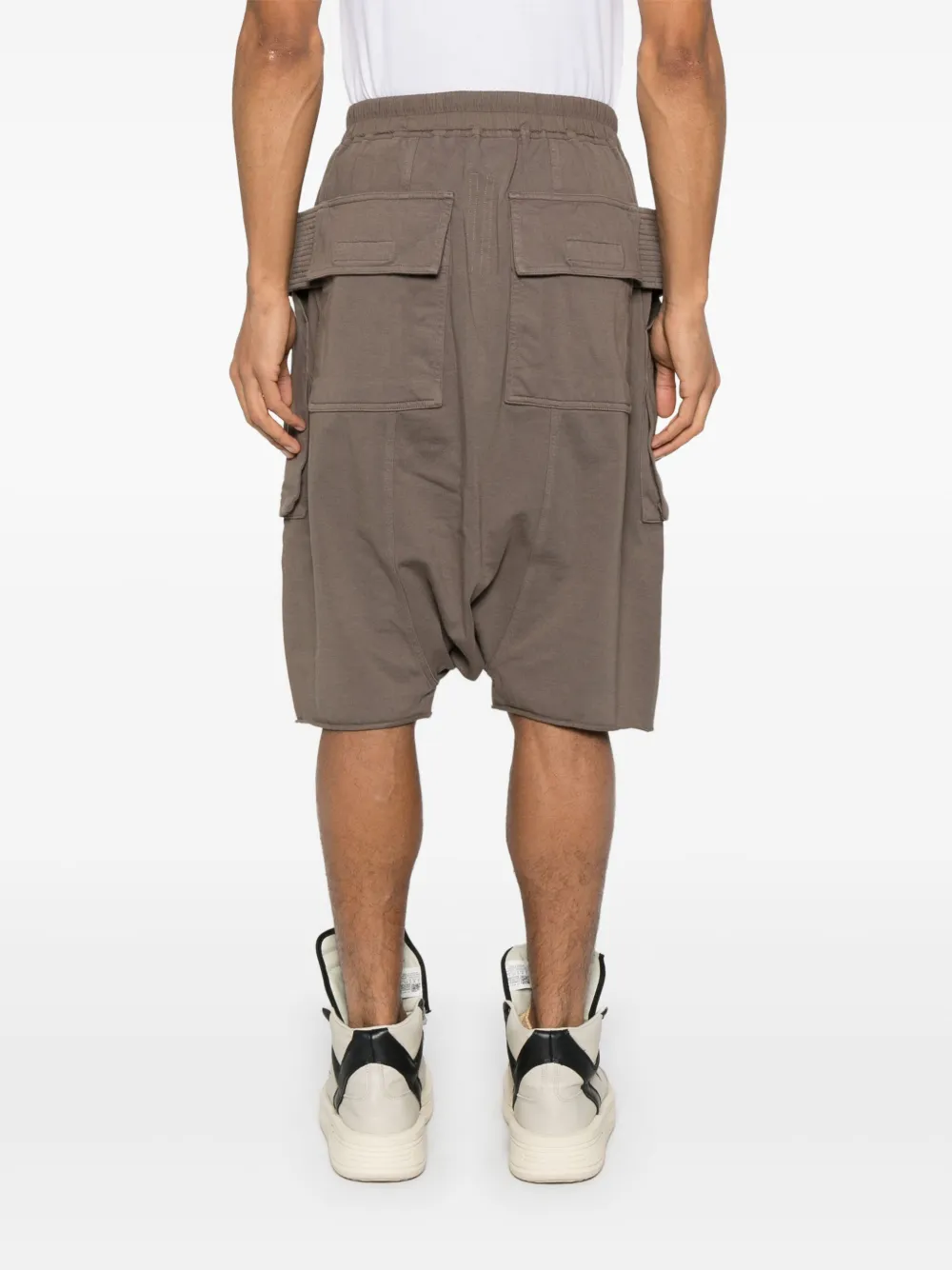 Rick Owens DRKSHDW Shorts met verlaagd kruis Bruin