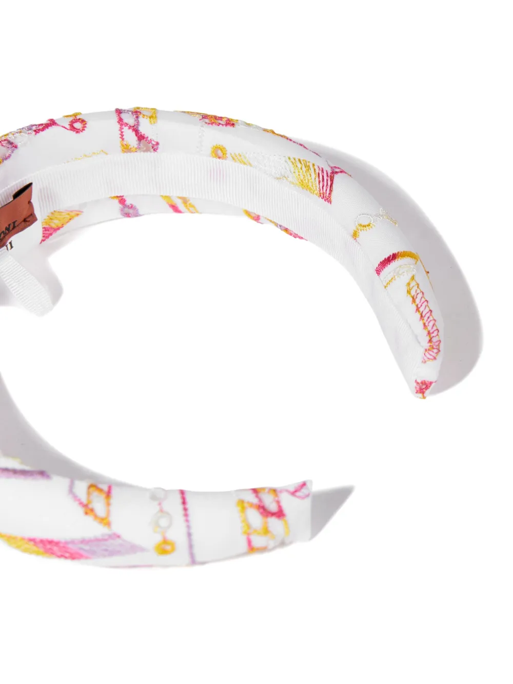 Missoni Kids Haarband met borduurwerk Wit