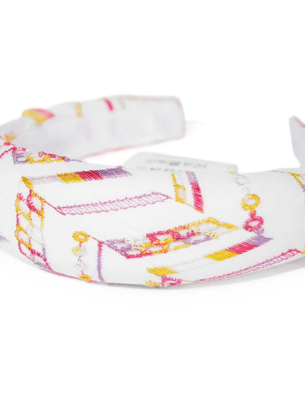Missoni Kids Haarband met borduurwerk Wit