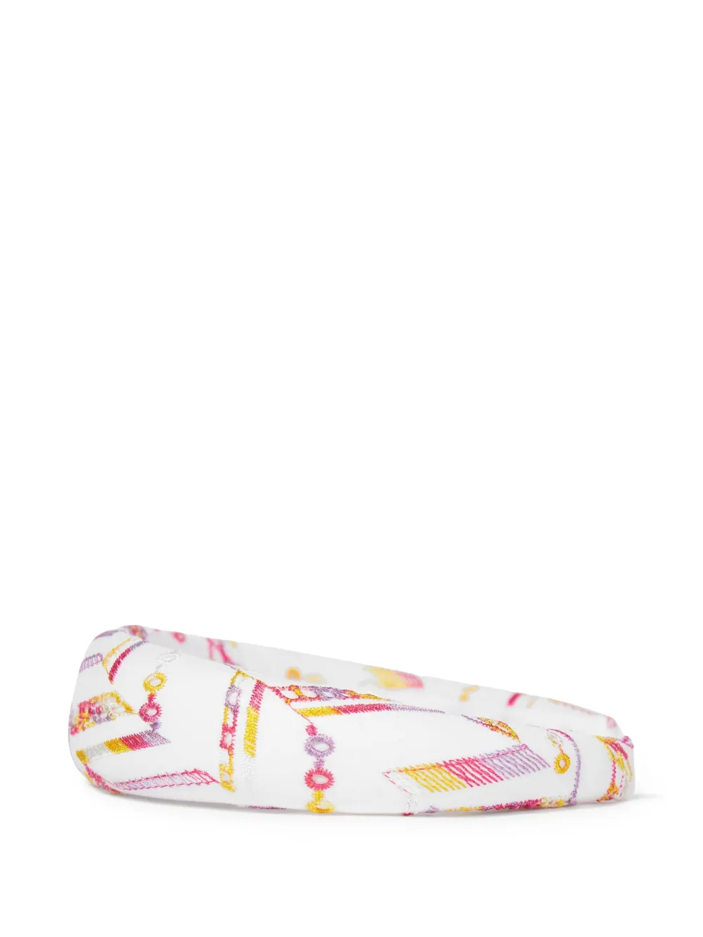 Missoni Kids embroidered headband - Wit