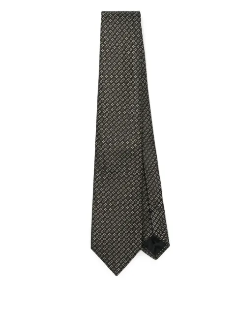Emporio Armani corbata con motivo en jacquard