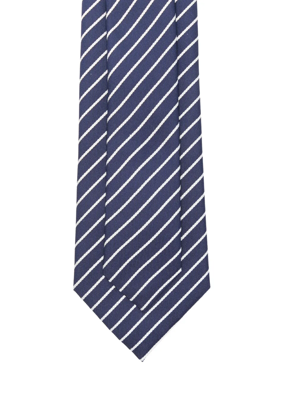 Emporio Armani striped silk tie - Blauw