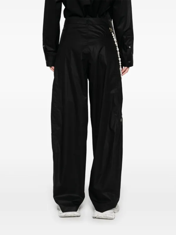 パンツ DARKPARK Women Straight Pants WTR01FAP13W990 Black DARKPARK Phebe Trousers | Black | FARFETCH