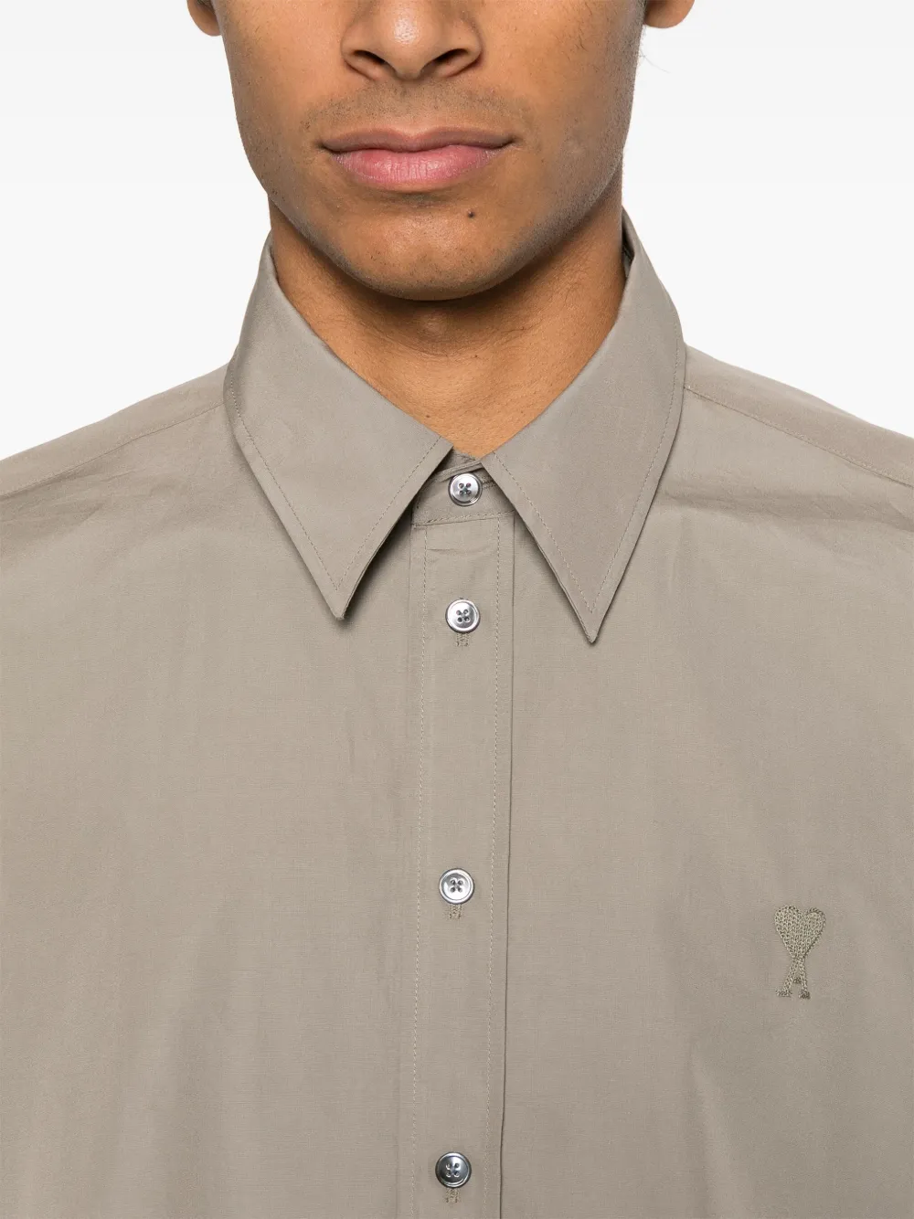 AMI Paris Ami de Coeur shirt Grijs