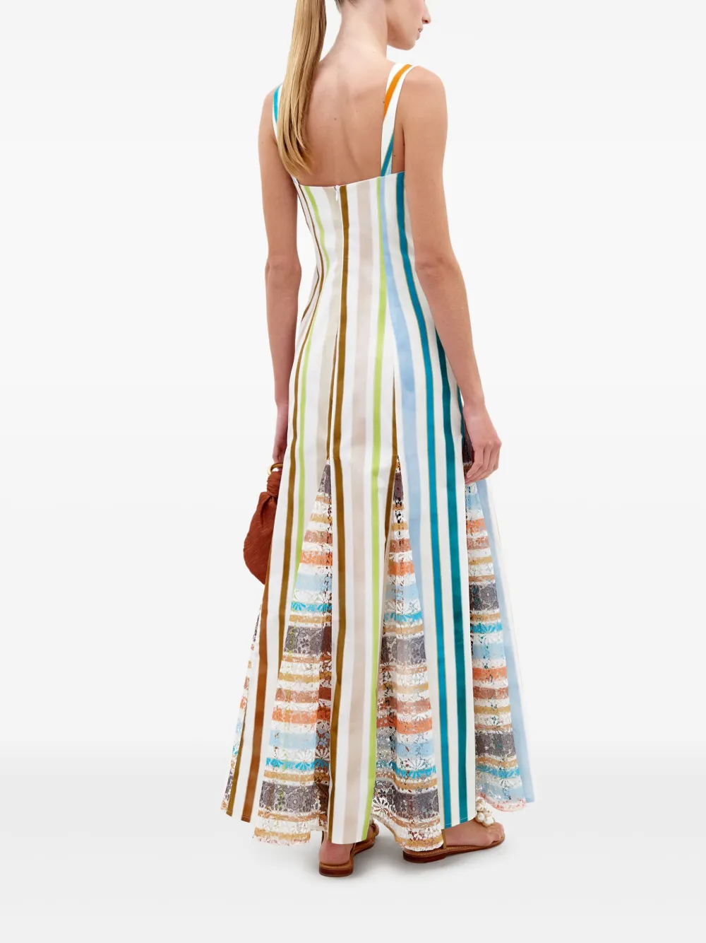Silvia Tcherassi Maxi-jurk Blauw