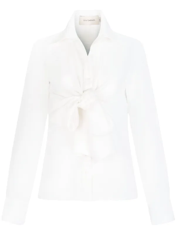 Silvia Tcherassi Blusa Mercury Blanco FARFETCH CO