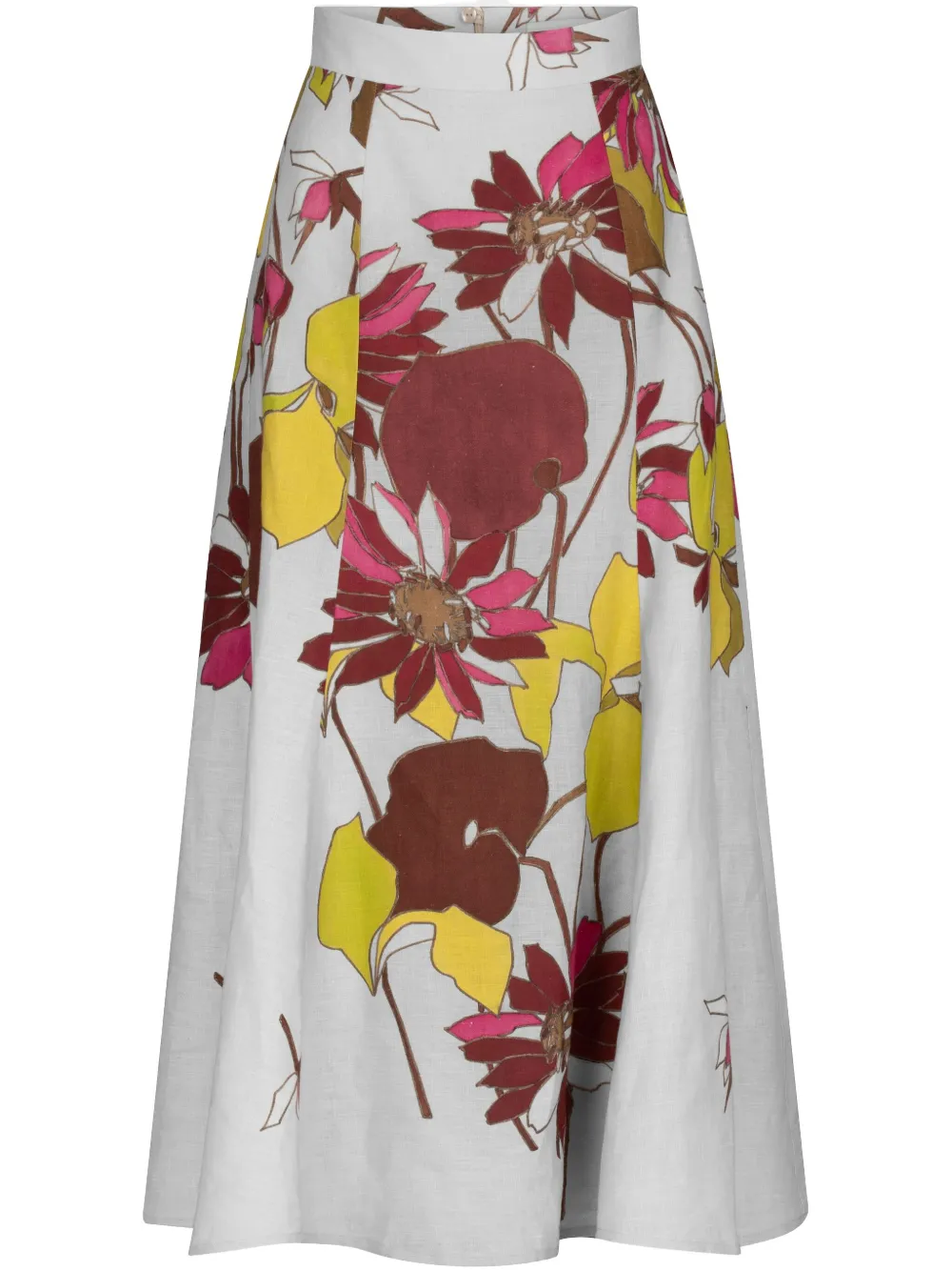 Silvia Tcherassi falda midi Erin | gris | Image 1