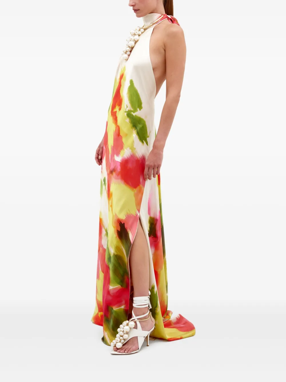 silviatcherassi Silvia Tcherassi Sherry maxi-jurk - Beige