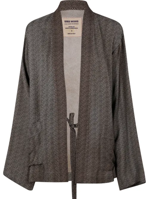 Blazer à motif de chevrons - Uma Wang - Modalova