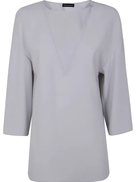 Emporio Armani blouse à fentes