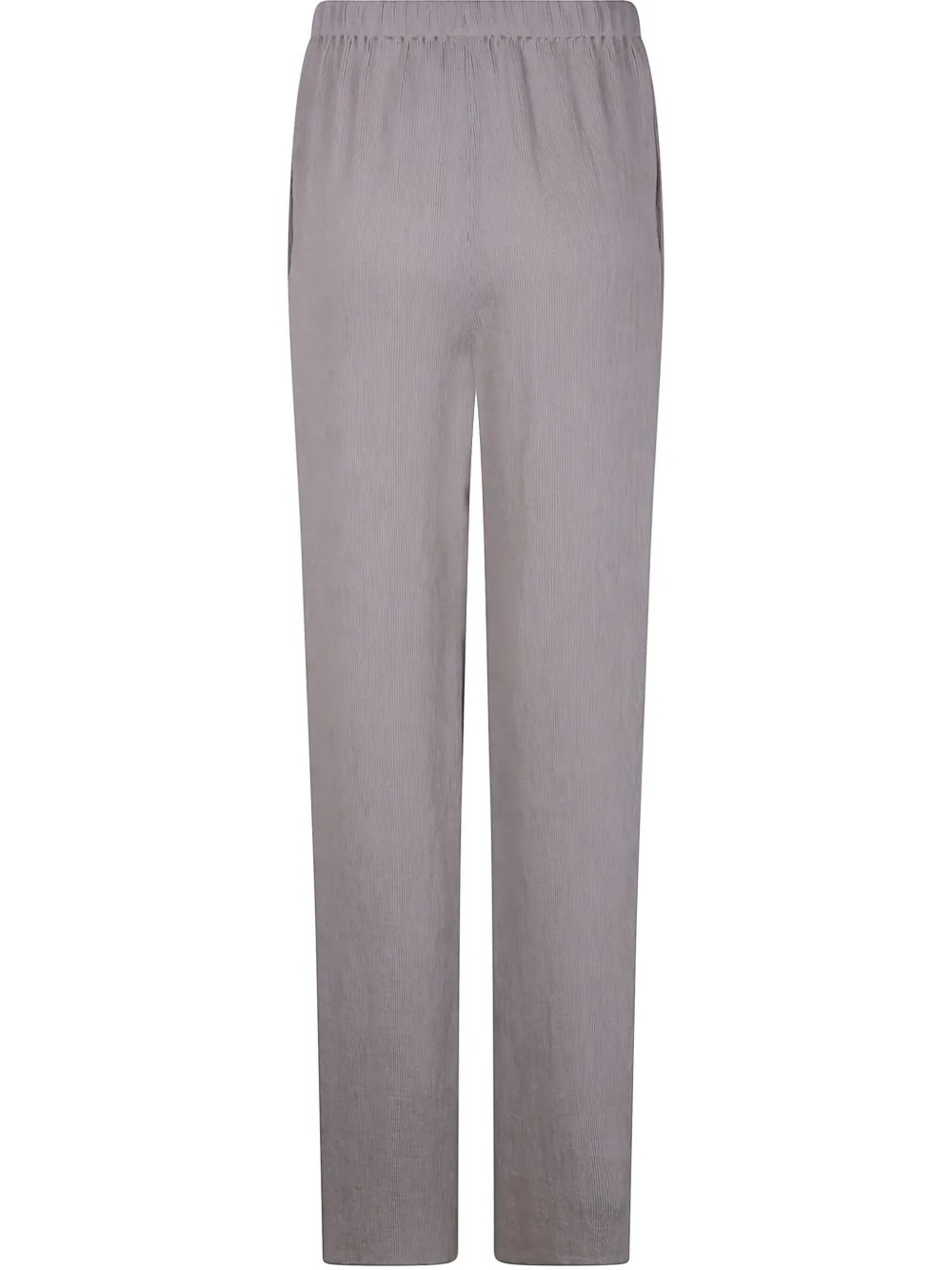 Emporio Armani fine-ribbed trousers - Grijs