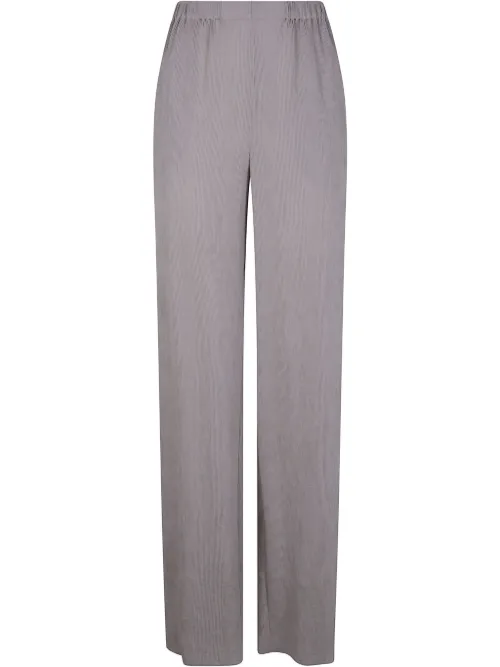 Pantalon évasé Nari en maille nervurée - Emporio Armani - Modalova