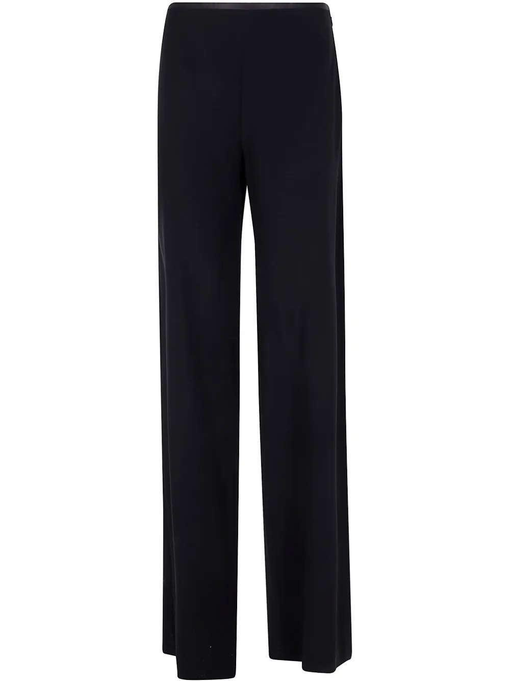 EMPORIO ARMANI CADY-TEXTURE PALAZZO TROUSERS