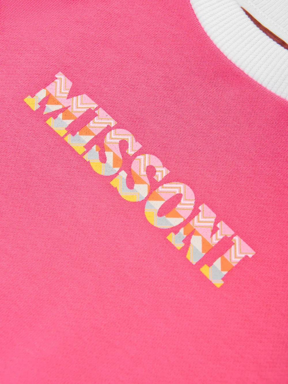 Missoni Kids Sweater met logoprint Roze
